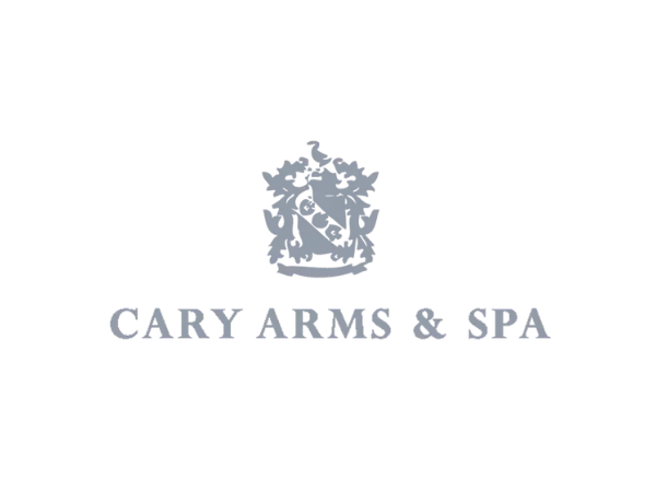 Cary Arms & Spa logo with a crest above the name
