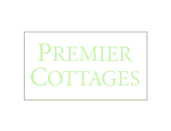 Premier Cottages logo with green text