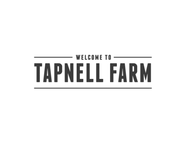 Welcome to Tapnell Farm text logo