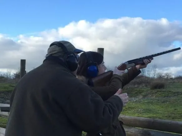 Clay pigeon shooting