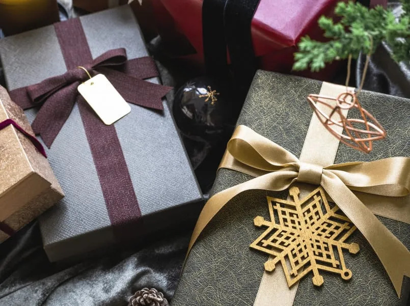 Wrapped presents