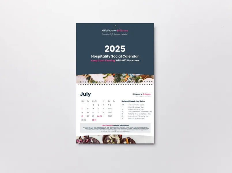 Gift Voucher Brilliance Social Calendar 2025