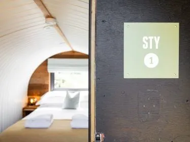 Open door with 