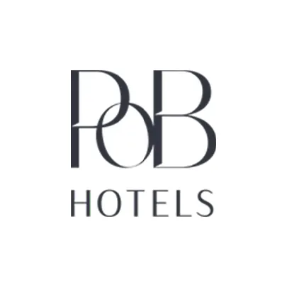 PoB Hotels logo on a white background