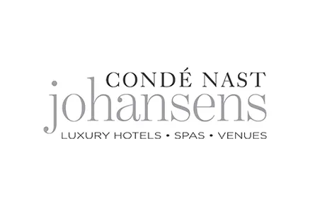 Condé Nast Johansens logo with the tagline 'Luxury Hotels • Spas • Venues' on a white background