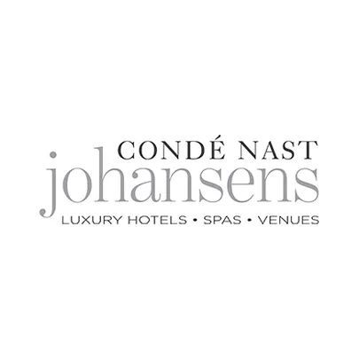 Condé Nast Johansens logo with the tagline 'Luxury Hotels • Spas • Venues' on a white background