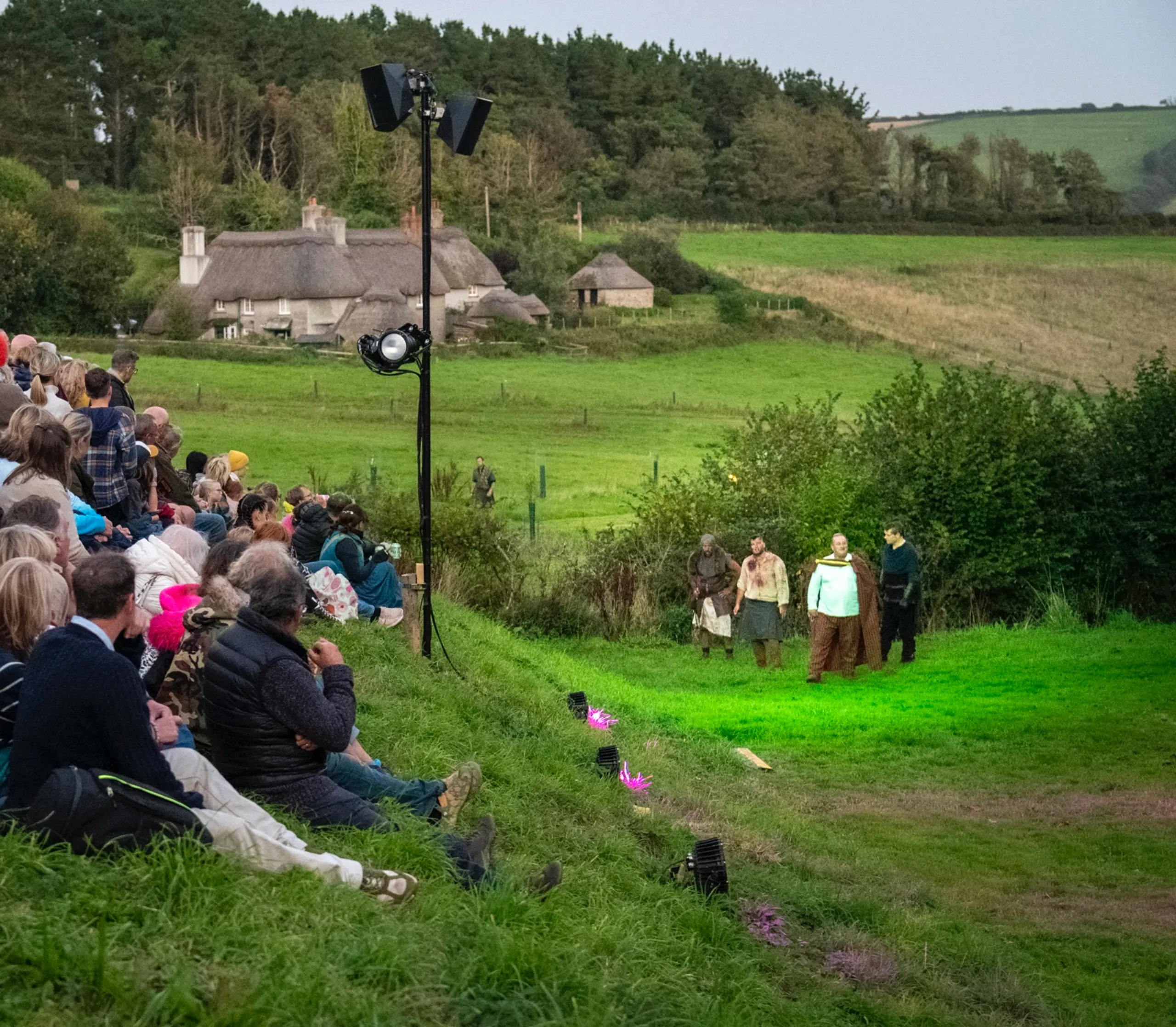 Outdoor theatre audence